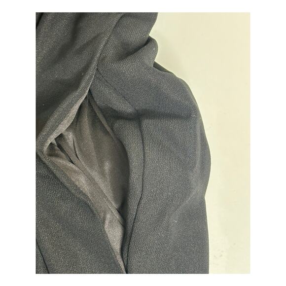 Dessy Collection NWT Black Strapless Cat-Eye Corset Crepe Jumpsuit Formal 6 - Picture 10 of 14